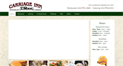 Desktop Screenshot of carriageinncatering.com